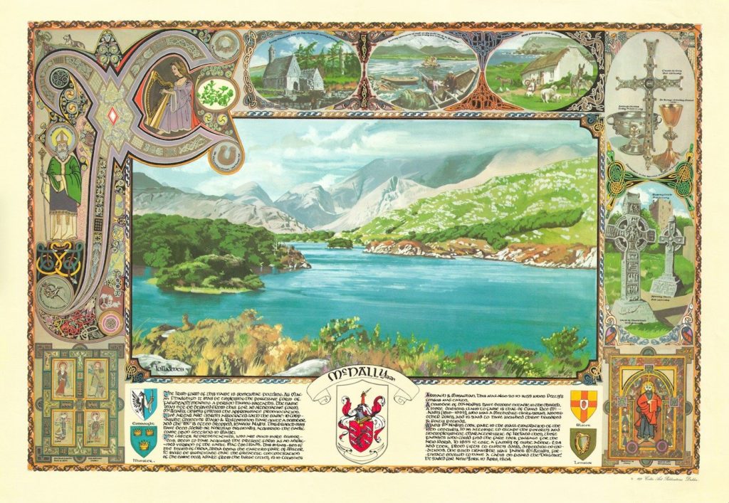 Irish Genealogy - Irish Coat of Arms Parchment