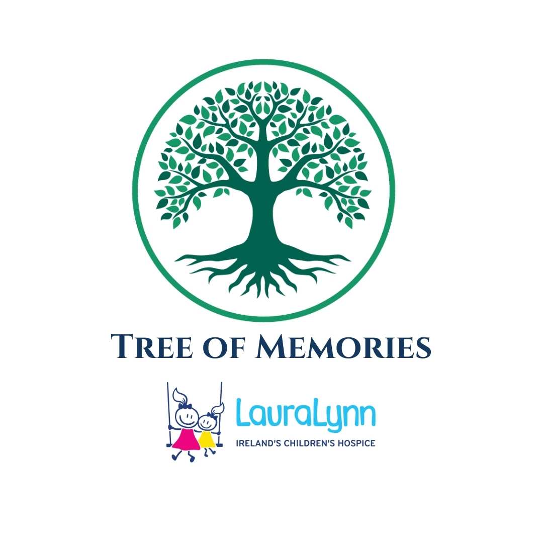 Lauralynn Icon for irish urns website with Laua lynn logo below the tree of life logo