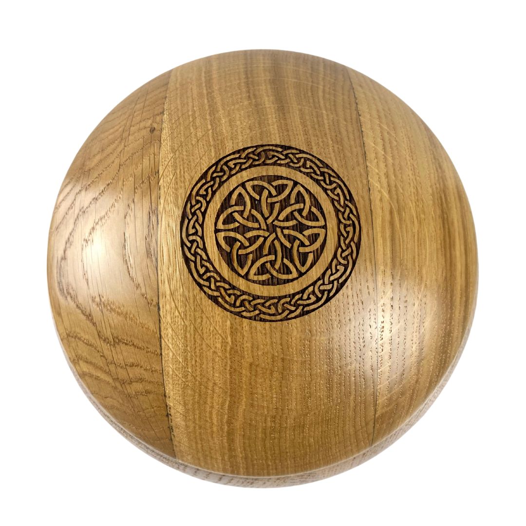 Irish urn celtic knotwork lid Irish Urn