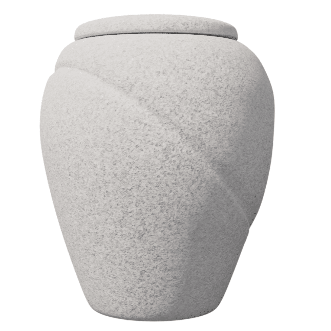 white sand effect ceramic urn