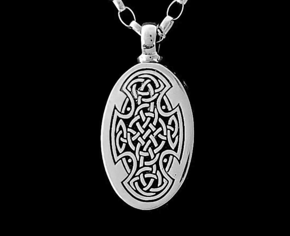 Celtic Knot cremation keepsake pendant